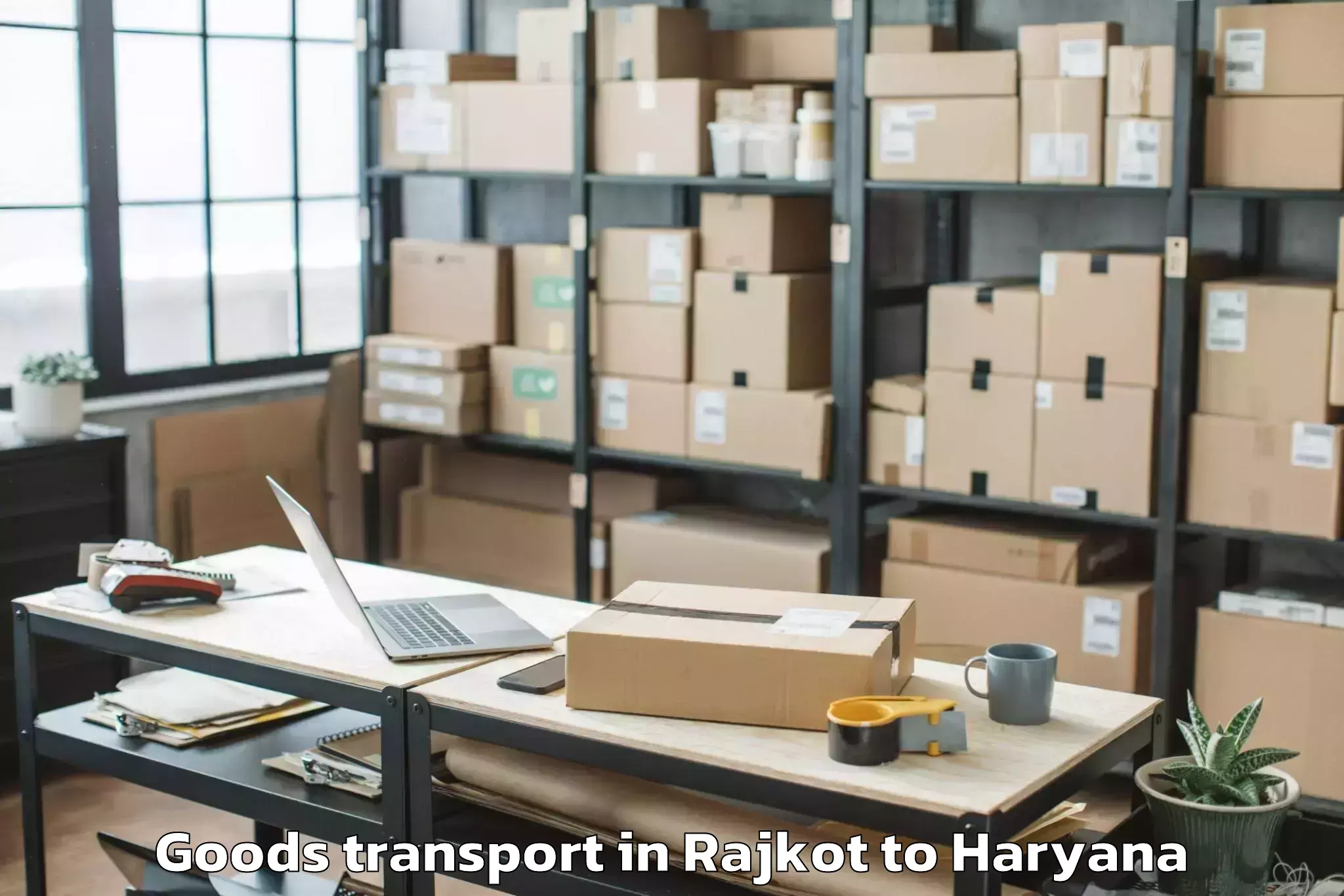 Professional Rajkot to Pundri Goods Transport